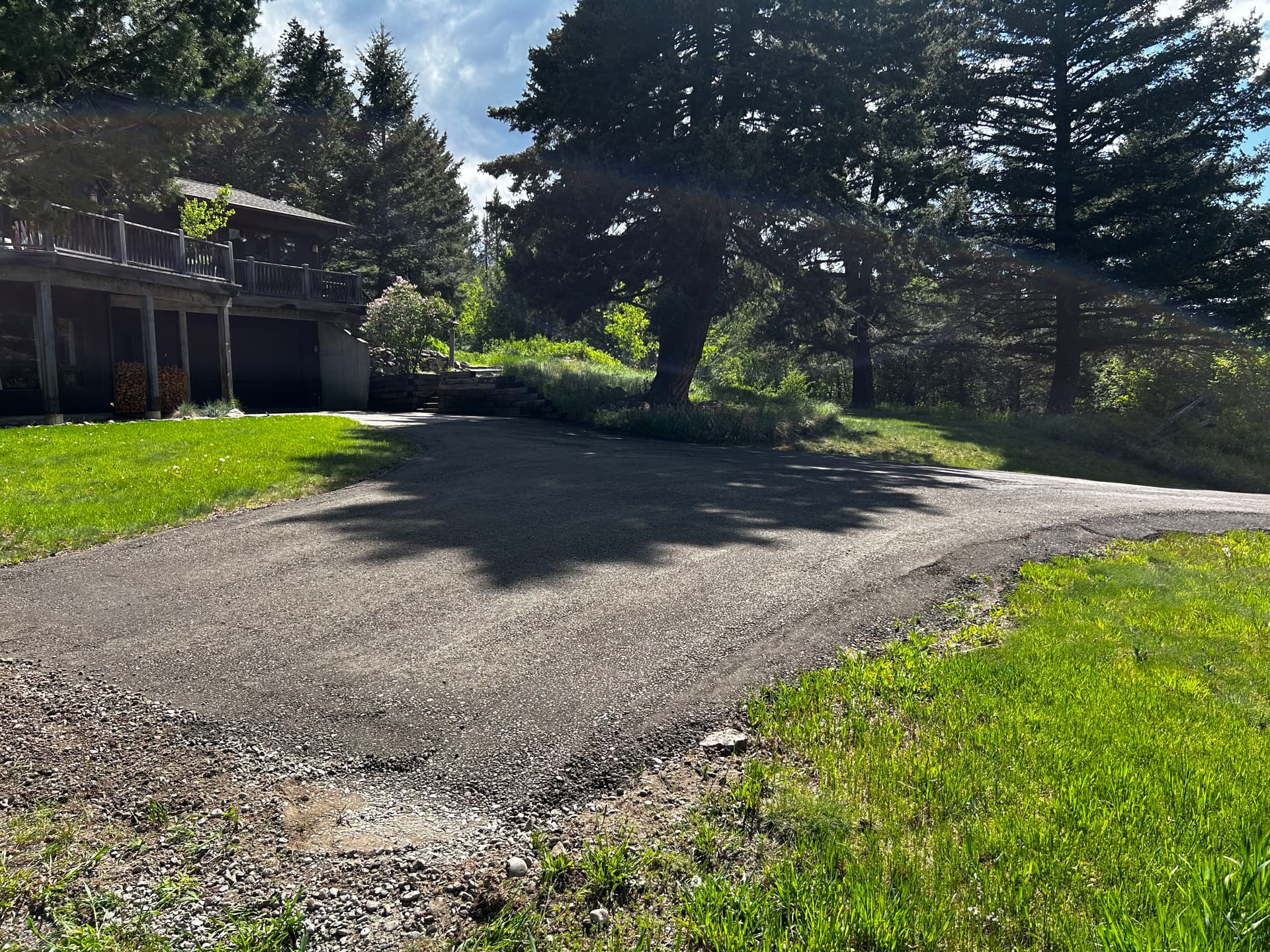 Loose Gravel Driveway Gets a Solid Asphalt Millings Upgrade