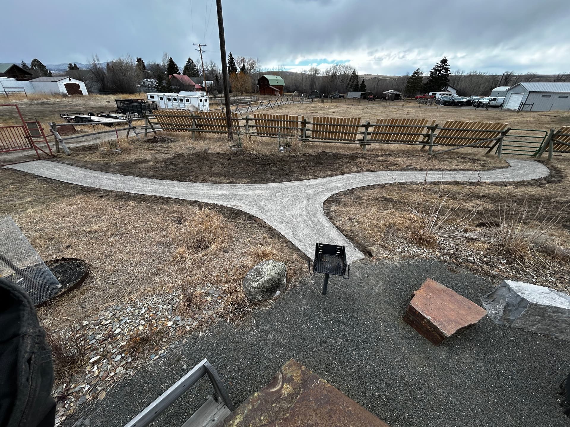 Property Enhancement with Drainage and Pathway Construction in Gallatin Valley
