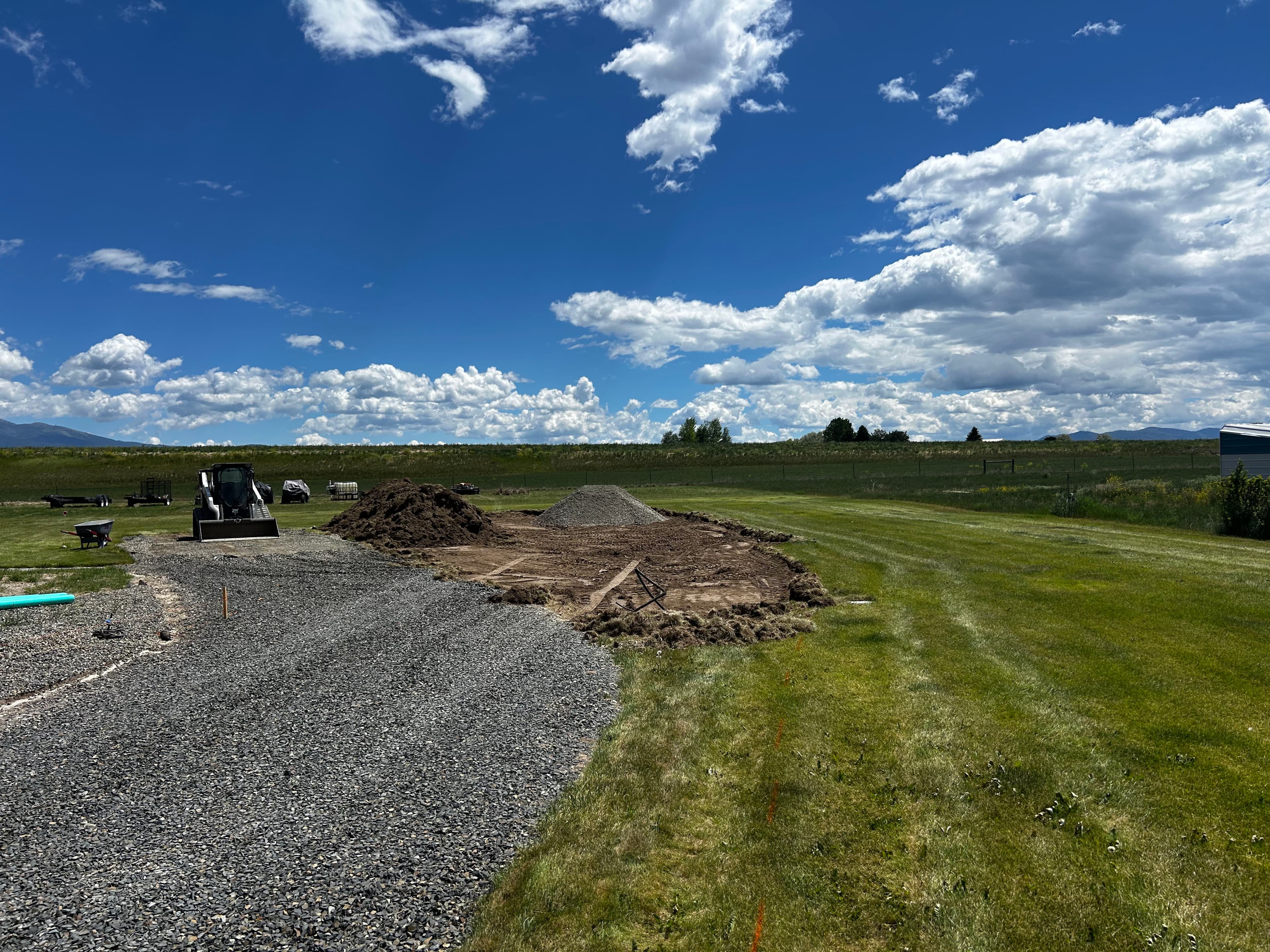 Project Pole Barn Site Prep Done Right - Grading for Asphalt and Lawn image