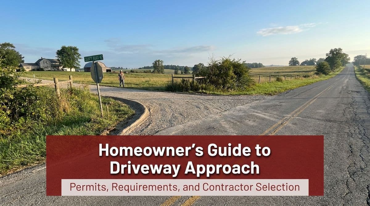 Homeowner’s Guide to a Driveway Approach off a County Road image